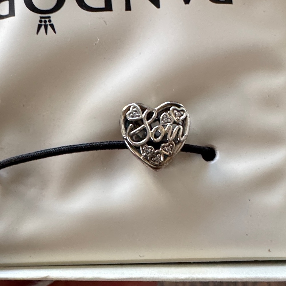 Pandora Silver 'Mother' Heart Charm - Picture 2 of 2